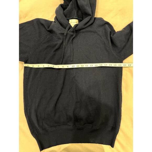 Still by Hand Mens Small (3) 100% Wool Blue Hoodie Japan Oversized Soft Handmade - Picture 4 of 6